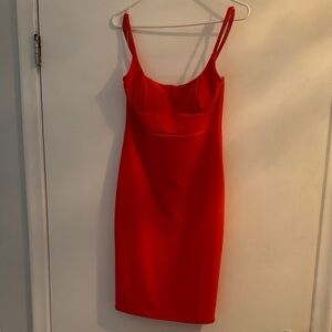 Windsor Orange Midi Dress